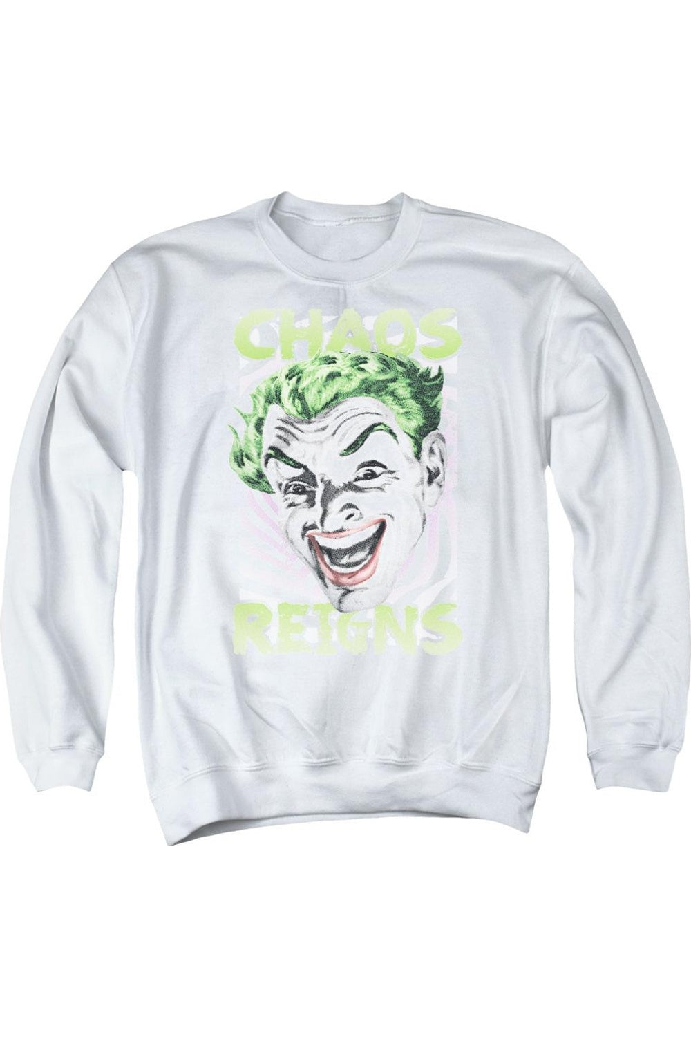 Толстовка Batman Classic Tv Chaos Reigns для взрослых с круглым вырезом Gildan, белый
Толстовка Batman Classic Tv Chaos Reigns для взрослых с круглым вырезом Gildan, белый