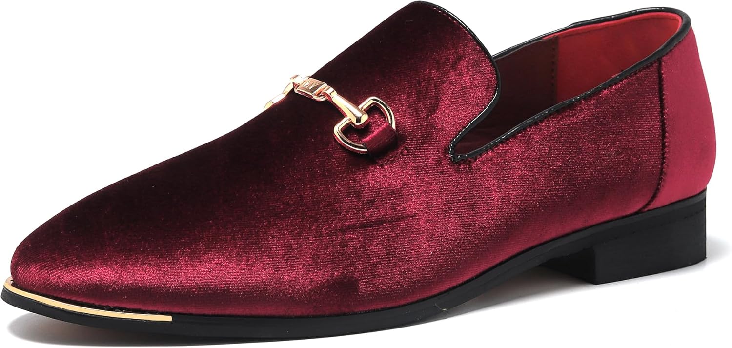 Мужские роскошные бархатные лоферы с отделкой под пенни FLQL, обувь для вечеринок и танцев, замшевые свадебные туфли, размеры 7-13, бордовый
Мужские роскошные бархатные лоферы с отделкой под пенни FLQL, обувь для вечеринок и танцев, замшевые свадебные туфли, размеры 7-13, бордовый
