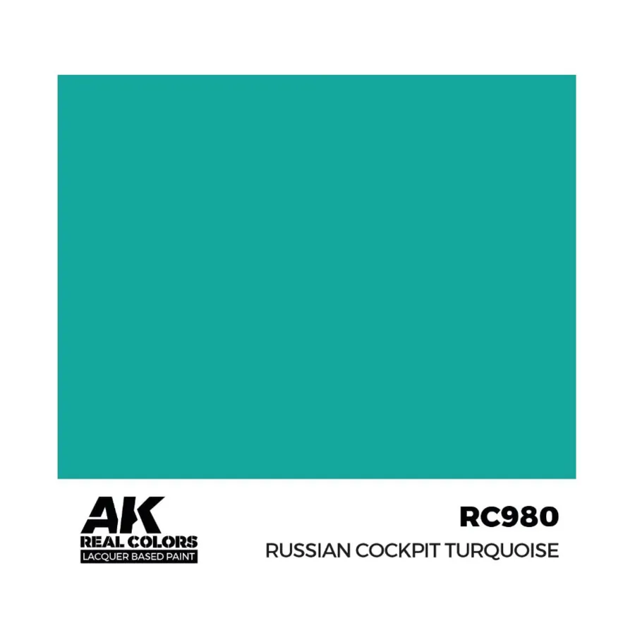 Русский Кокпит Бирюзовый, Paint - Real Color, Dropper Bottles (AK-Interactive)
Русский Кокпит Бирюзовый, Paint - Real Color, Dropper Bottles (AK-Interactive)