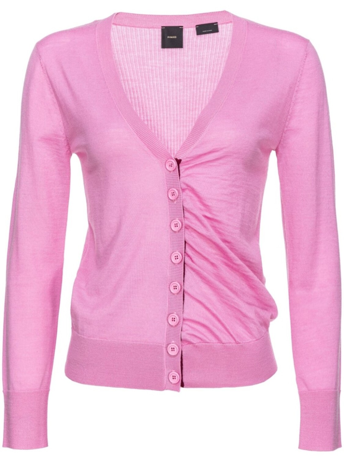 PINKO шерстяной кардиган со сборками, розовый
PINKO шерстяной кардиган со сборками, розовый