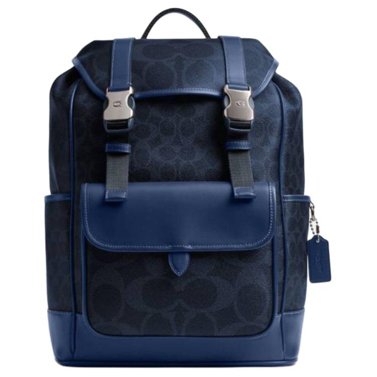 COACH Сумка через плечо из прорезиненной ткани большая женская синяя
COACH Сумка через плечо из прорезиненной ткани большая женская синяя