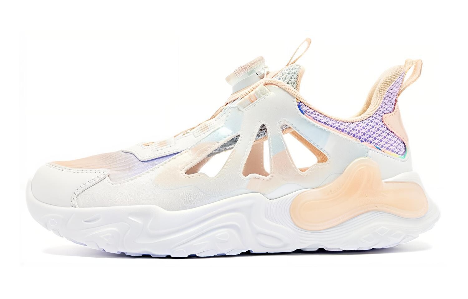 Детская повседневная обувь для начальной школы, кроссовки, кроссовки Qiaodan, белый/розовый/фиолетовый 
Детская повседневная обувь для начальной школы, кроссовки, кроссовки Qiaodan, белый/розовый/фиолетовый