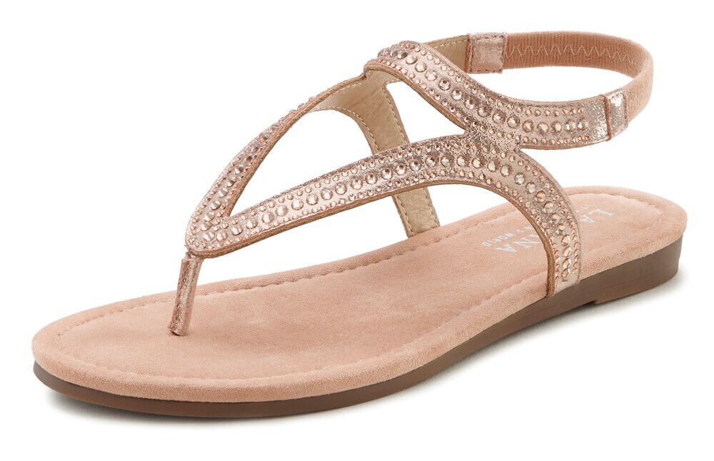 Сандалии с Т-образным ремешком Lascana, золото
Сандалии с Т-образным ремешком Lascana, золото