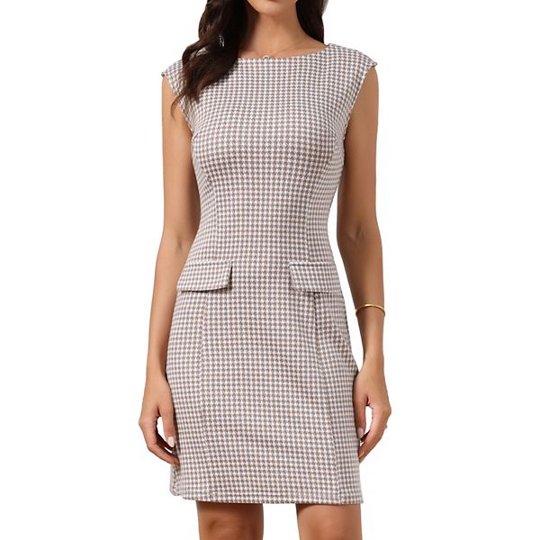 Платье для женщин без рукавов с лодочкой в клетку houndstooth Inspire Chic
Платье для женщин без рукавов с лодочкой в клетку houndstooth Inspire Chic