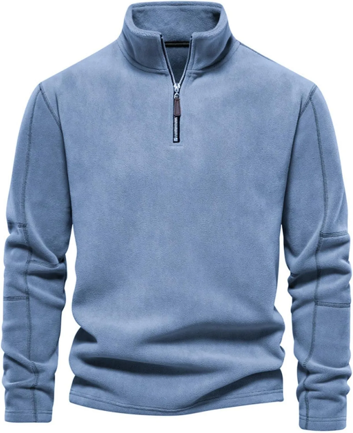 Мужской поларфлис пуловер с воротником стойкой и молнией на четверть
Мужской поларфлис пуловер с воротником стойкой и молнией на четверть