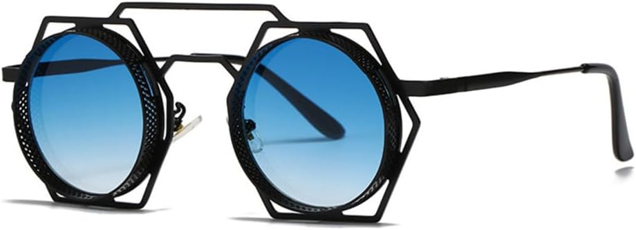 Круглые солнцезащитные очки в стиле стимпанк для женщин и мужчин, с металлической сеткой, с индивидуальным дизайном, солнцезащитные очки для женщин с защитой от УФ-излучения UV400 TYUVIVO, One Size
Круглые солнцезащитные очки в стиле стимпанк для женщин и мужчин, с металлической сеткой, с индивидуальным дизайном, солнцезащитные очки для женщин с защитой от УФ-излучения UV400 TYUVIVO, One Size