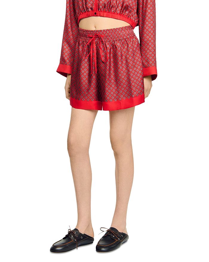 Шорты с принтом "шарф" Sandro, красный
Шорты с принтом "шарф" Sandro, красный