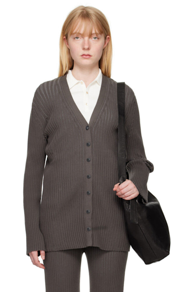 Серый кардиган в стиле «колонна» Lauren Manoogian
Серый кардиган в стиле «колонна» Lauren Manoogian