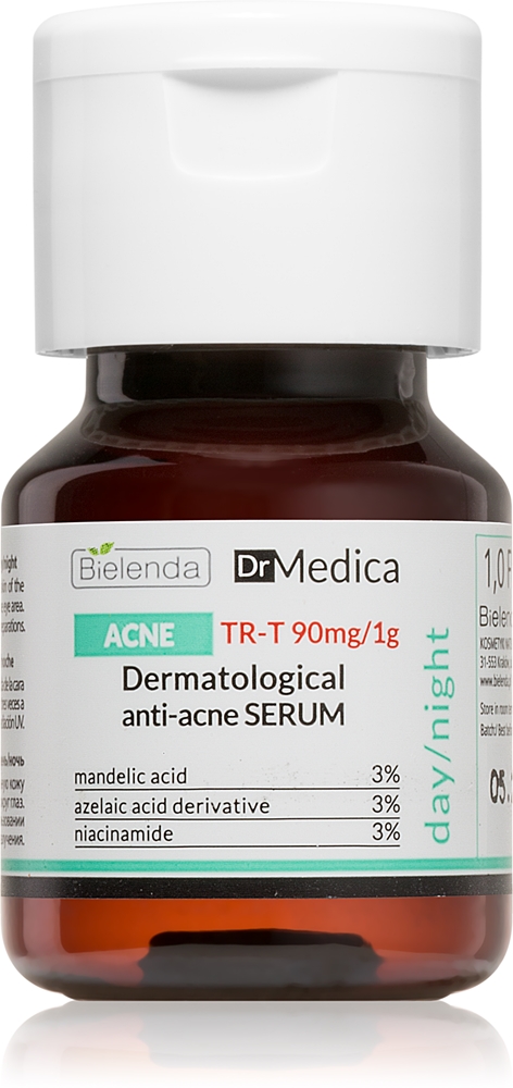 Сыворотка для лица от прыщей Dr. Medica, которая контролирует выработку кожного сала и появление прыщей Bielenda, 30 мл
Сыворотка для лица от прыщей Dr. Medica, которая контролирует выработку кожного сала и появление прыщей Bielenda, 30 мл