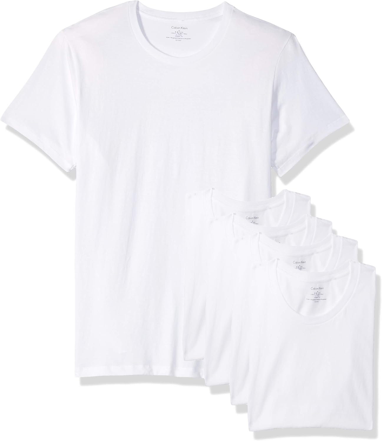 Комплект из 4 мужских футболок Calvin Klein из хлопка и эластичного хлопка с круглым вырезом, White/White/White/White
Комплект из 4 мужских футболок Calvin Klein из хлопка и эластичного хлопка с круглым вырезом, White/White/White/White