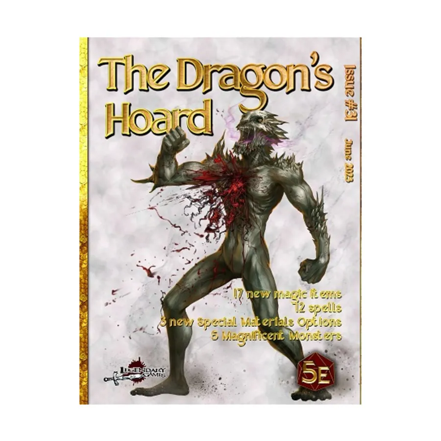 Dragon's Hoard - Issue #31, Dungeons & Dragons (5th Edition) - Dragon's Hoard (Legendary Games), мягкая обложка
Dragon's Hoard - Issue #31, Dungeons & Dragons (5th Edition) - Dragon's Hoard (Legendary Games), мягкая обложка