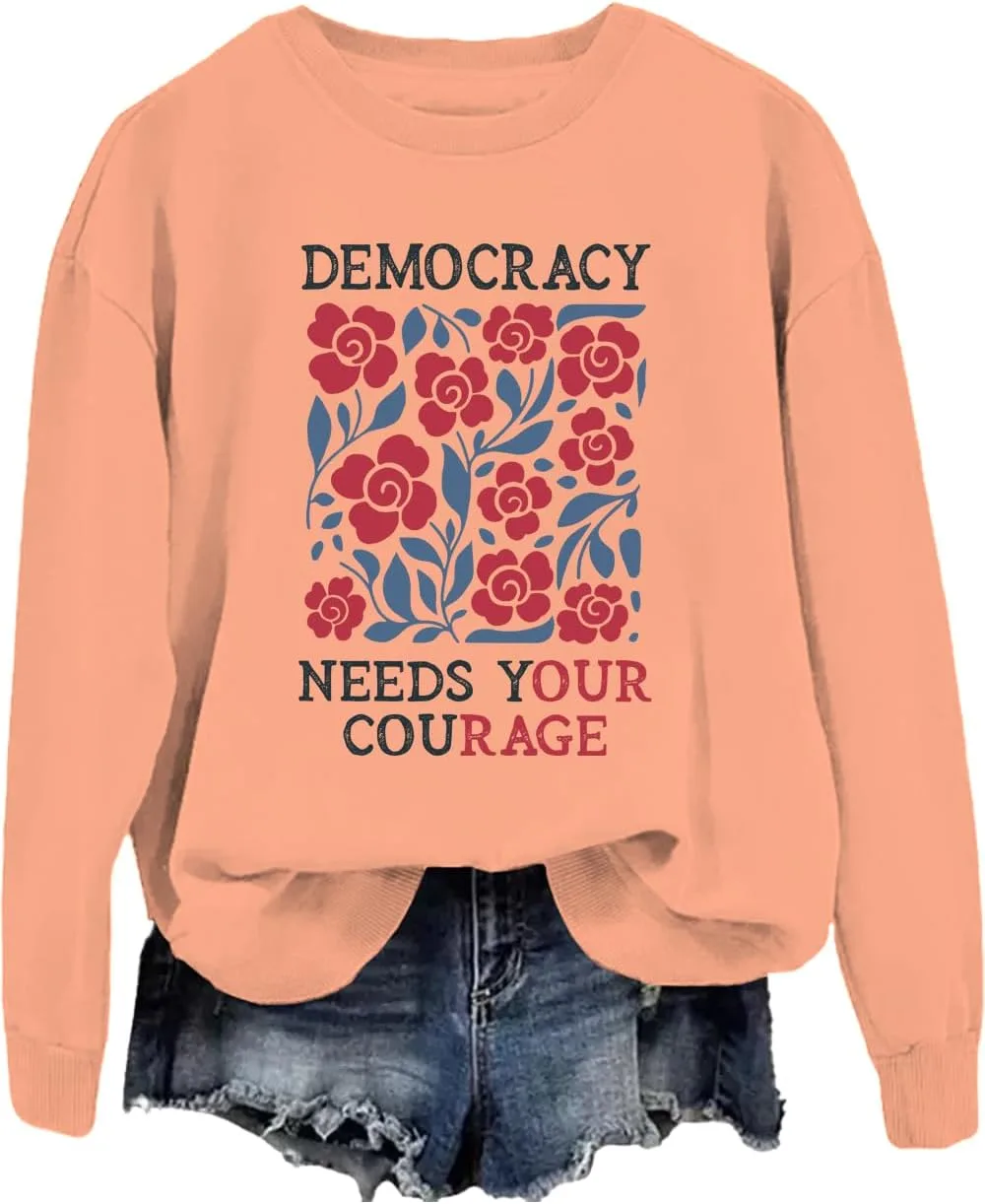 Толстовка Democracy Needs Your Courage JWVEL
Толстовка Democracy Needs Your Courage JWVEL