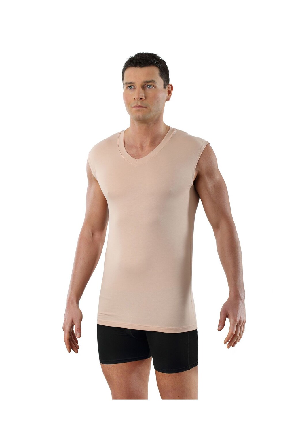 Майка с V-образным вырезом легкая, дышащая, без рукавов Albertkreuz, бежевый
Майка с V-образным вырезом легкая, дышащая, без рукавов Albertkreuz, бежевый