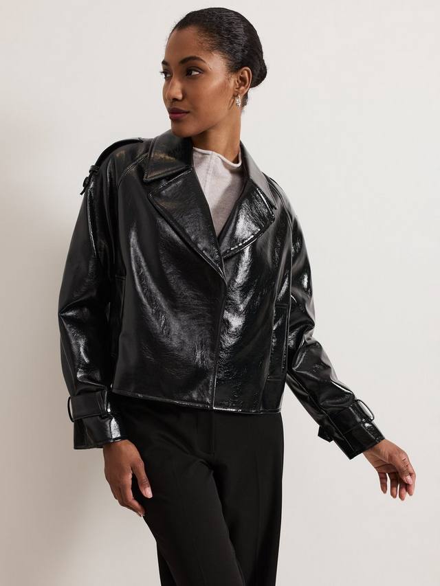 Тренч-куртка из файета Phase Eight, черный
Тренч-куртка из файета Phase Eight, черный