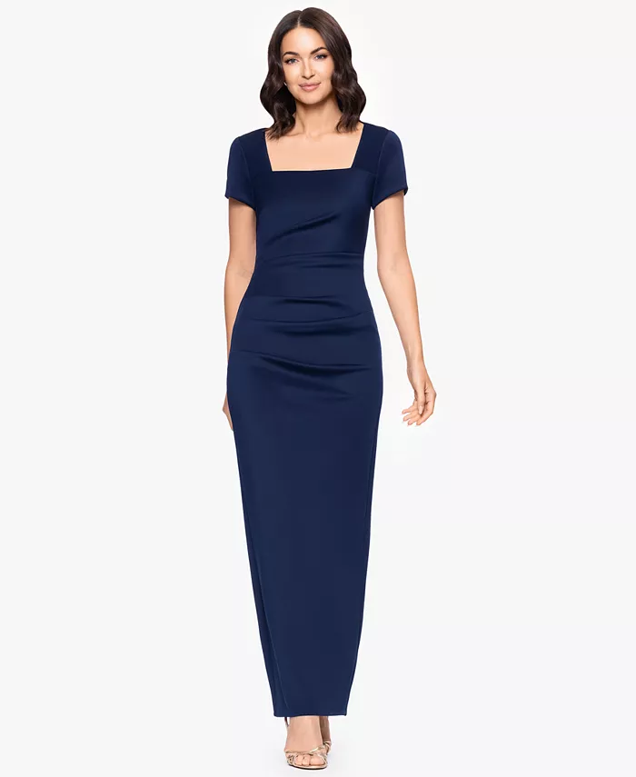 Маленькое длинное платье-футляр с короткими рукавами Betsy & Adam, синий
Маленькое длинное платье-футляр с короткими рукавами Betsy & Adam, синий