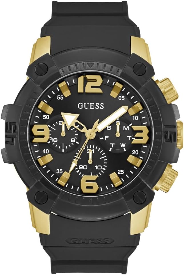 Часы GUESS Black Chronograph Silicon, White Multi
Часы GUESS Black Chronograph Silicon, White Multi