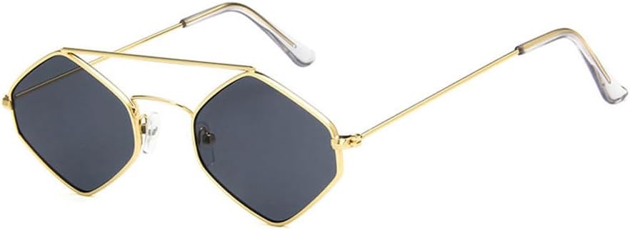 Женские солнцезащитные очки «кошачий глаз», модные многоугольные солнцезащитные очки в винтажном стиле с металлической оправой и защитой от УФ-излучения UV400 TKKTLLT, Gold-grey
Женские солнцезащитные очки «кошачий глаз», модные многоугольные солнцезащитные очки в винтажном стиле с металлической оправой и защитой от УФ-излучения UV400 TKKTLLT, Gold-grey