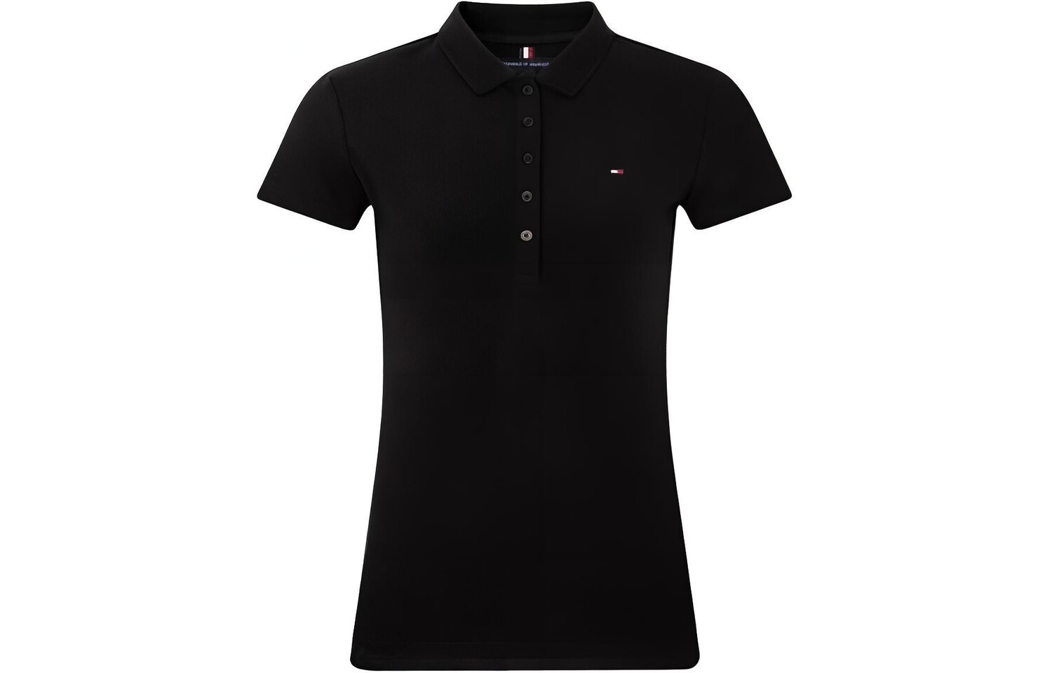 Женская рубашка-поло Tommy Hilfiger, цвет Black 
Женская рубашка-поло Tommy Hilfiger, цвет Black