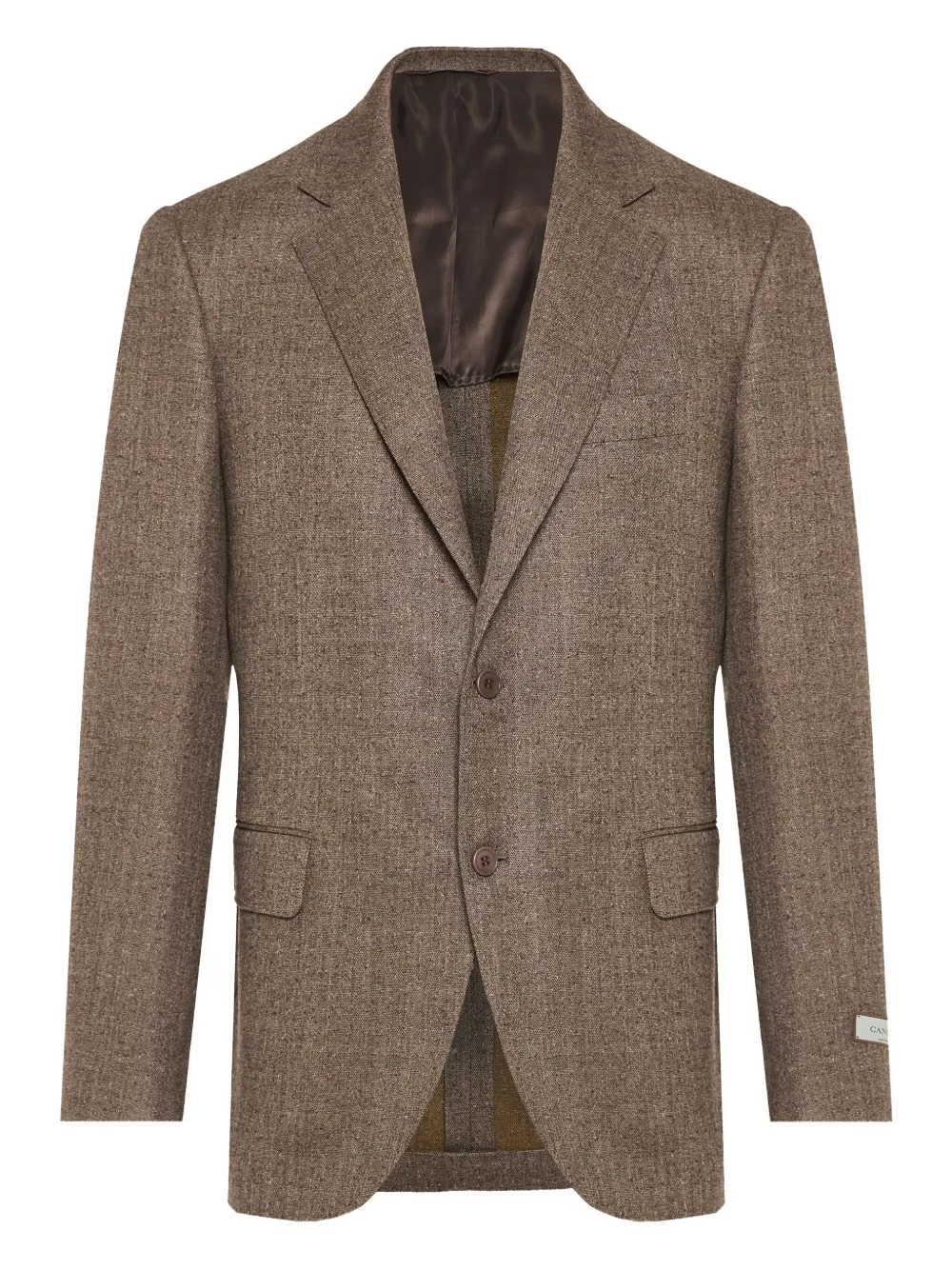 Однобортный пиджак Kei с заостренными лацканами Canali, коричневый
Однобортный пиджак Kei с заостренными лацканами Canali, коричневый