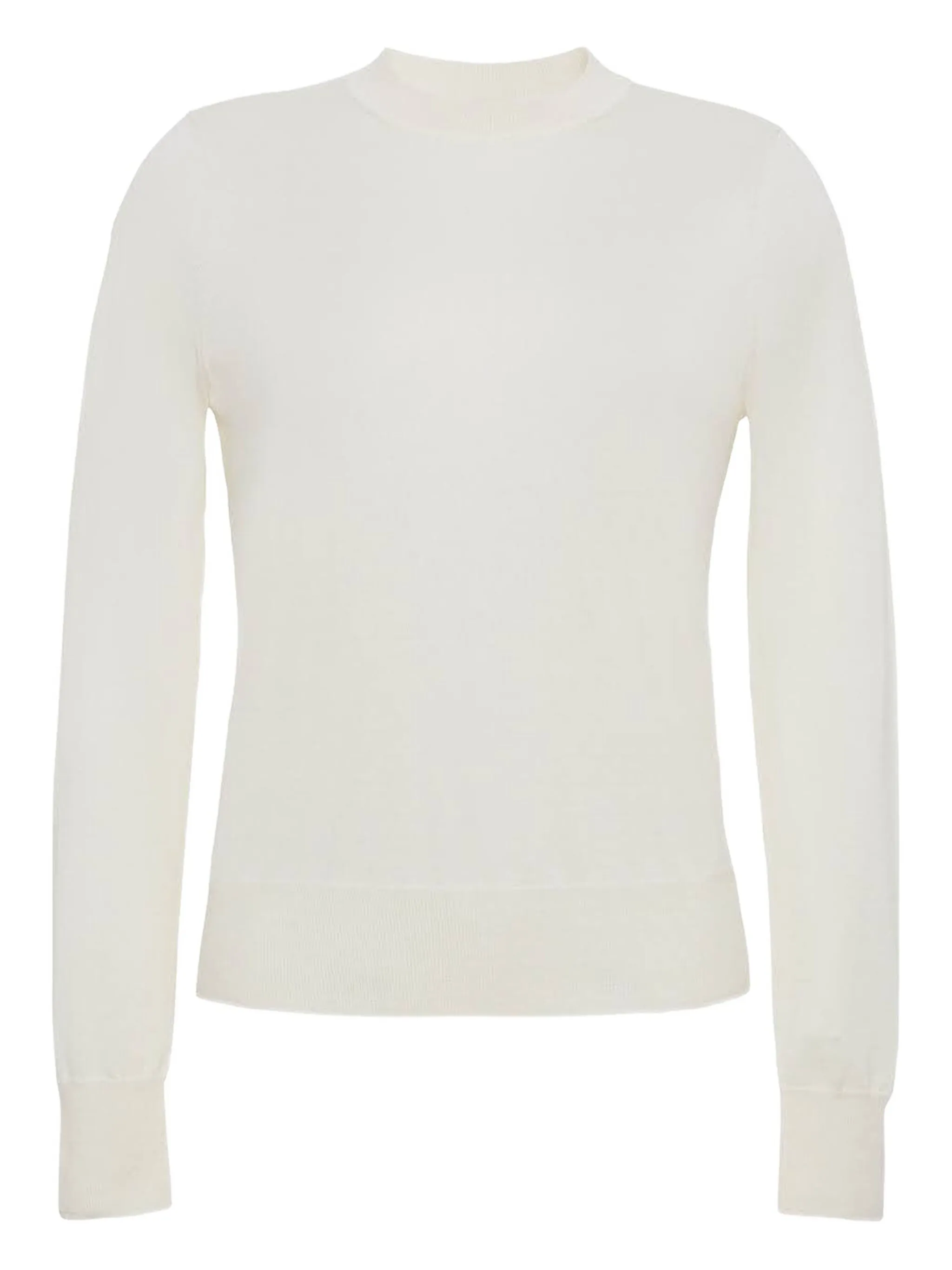 Кашемировый свитер с круглым вырезом Adam Lippes, белый
Кашемировый свитер с круглым вырезом Adam Lippes, белый