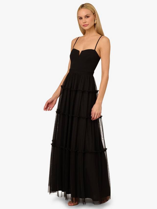 Макси-платье adrianna by из сетки без бретелек Adrianna Papell, черный
Макси-платье adrianna by из сетки без бретелек Adrianna Papell, черный