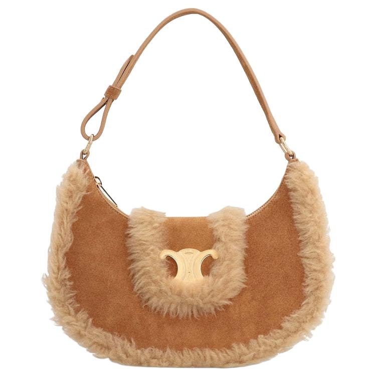 CELINE Аватариум Шерпа с кожаной наплечной сумкой Женская Коричневая
CELINE Аватариум Шерпа с кожаной наплечной сумкой Женская Коричневая