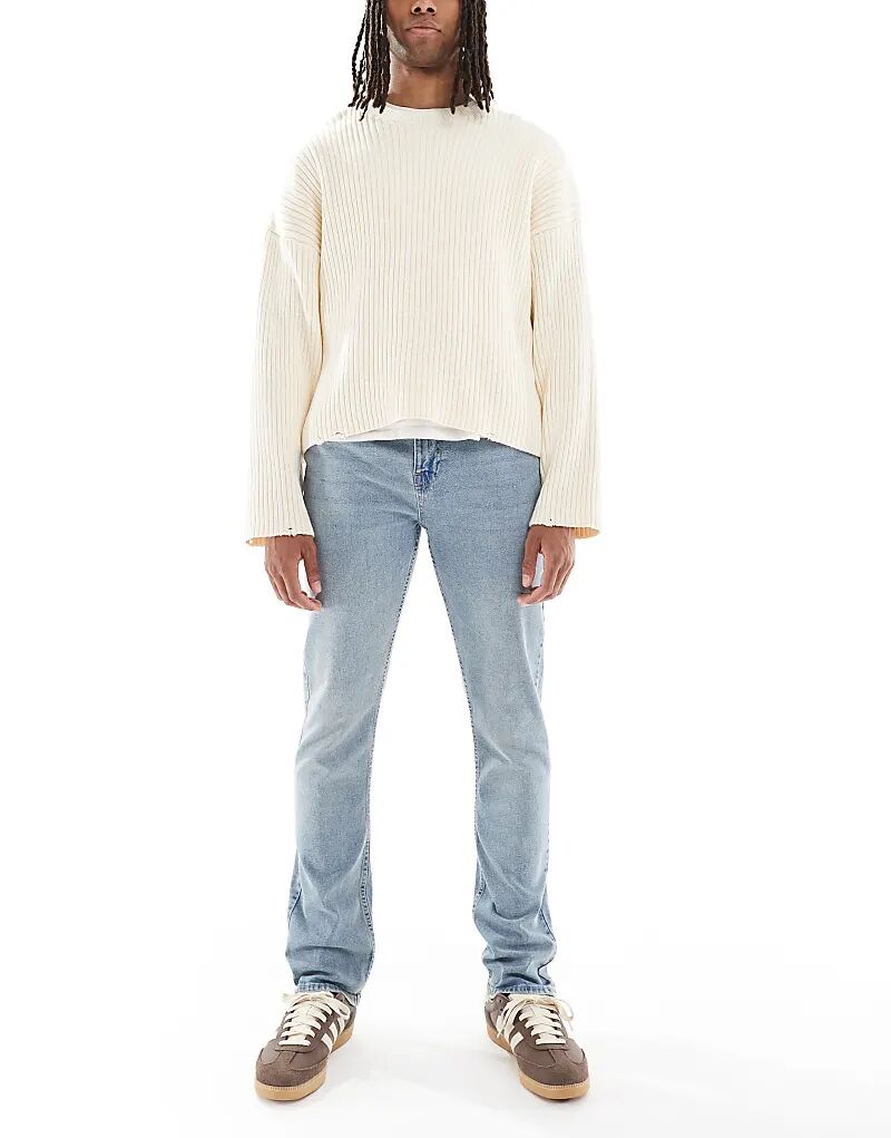 Узкие джинсы-стрейч New Look в выбеленном синем цвете
Узкие джинсы-стрейч New Look в выбеленном синем цвете