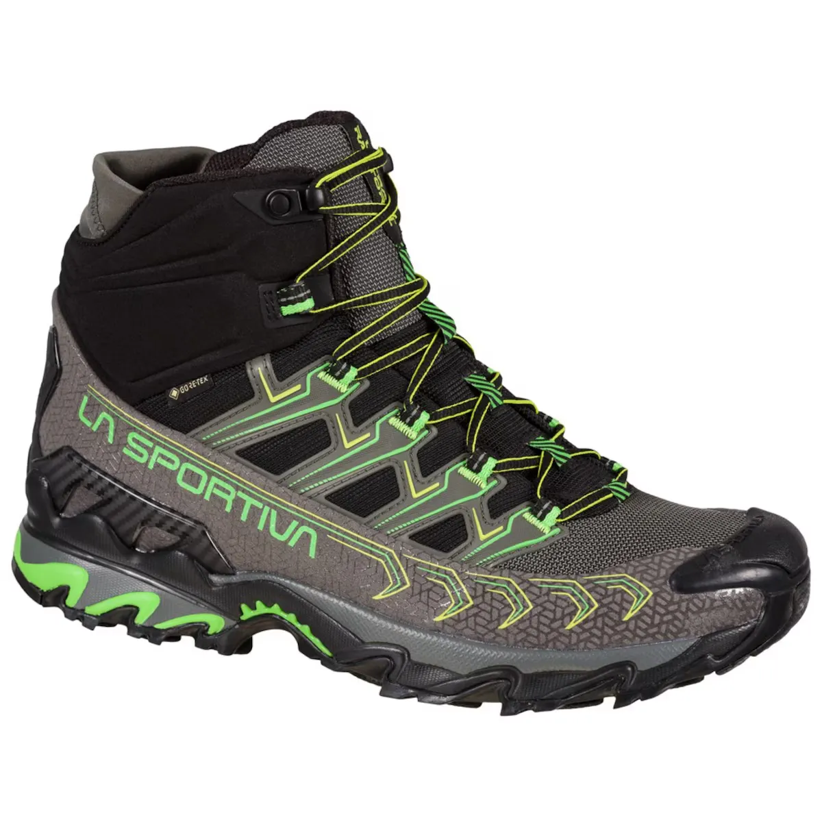 Мужские походные ботинки La Sportiva Ultra Raptor II Mid GTX Metal-Flash Green, серый
Мужские походные ботинки La Sportiva Ultra Raptor II Mid GTX Metal-Flash Green, серый