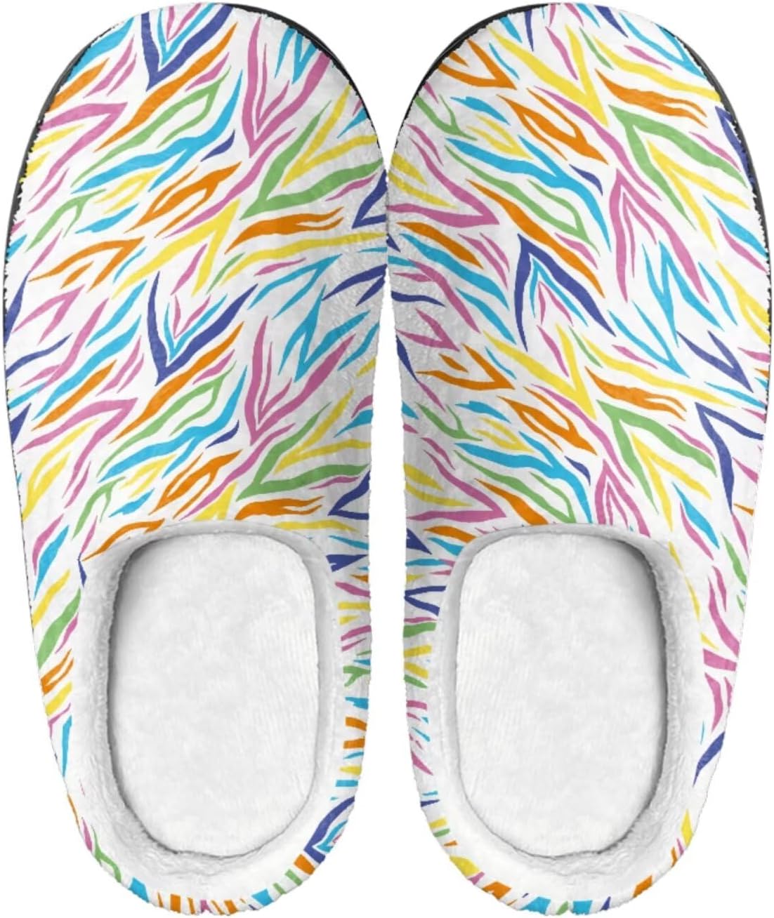 Мужские и женские нескользящие тапочки, теплые мягкие уютные тапочки из фланели, домашняя обувь для спальни и улицы, размеры 2-12 Zcfygdx, Colorful Zebra Textured Print
Мужские и женские нескользящие тапочки, теплые мягкие уютные тапочки из фланели, домашняя обувь для спальни и улицы, размеры 2-12 Zcfygdx, Colorful Zebra Textured Print