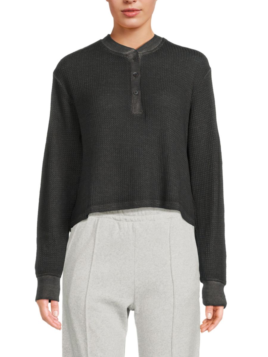 Термофутболка Casey Burnout Waffle Knit с длинным рукавом Chaser, цвет Licorice 
Термофутболка Casey Burnout Waffle Knit с длинным рукавом Chaser, цвет Licorice