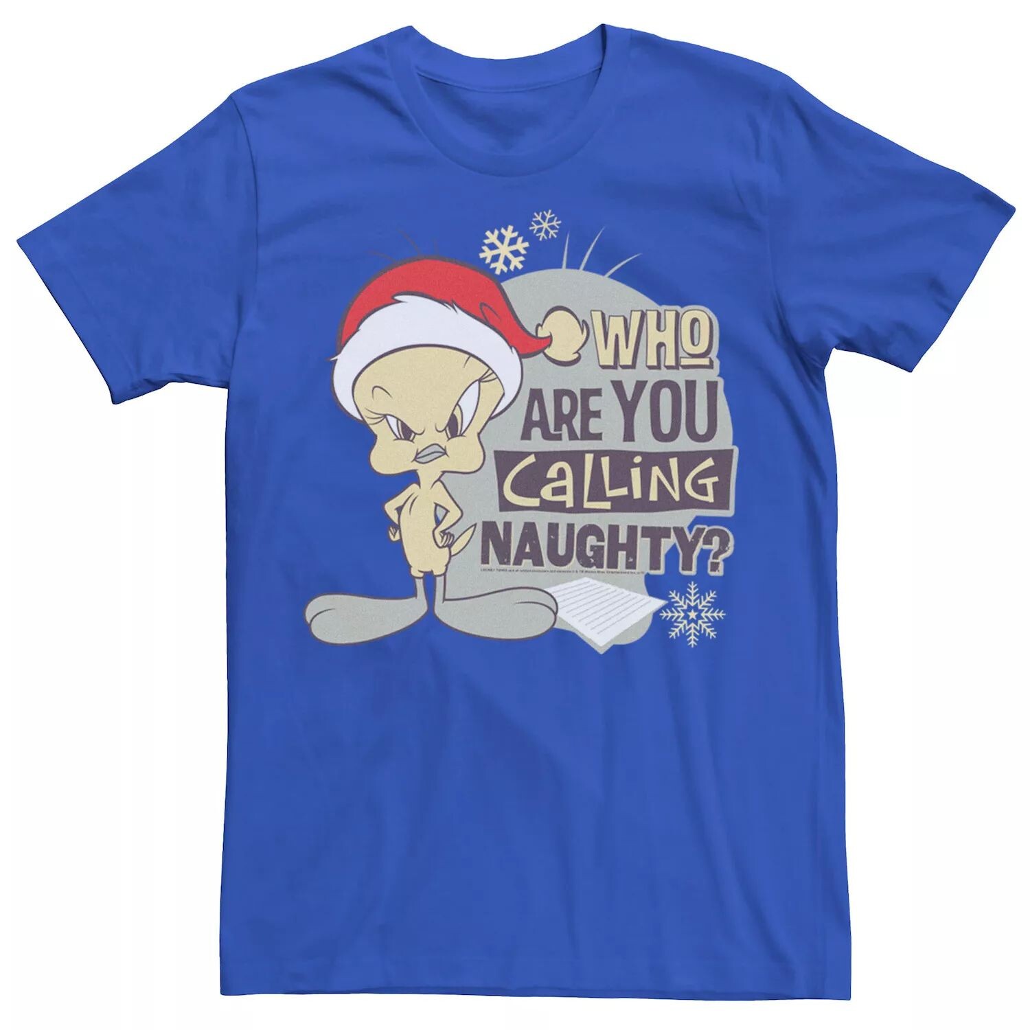 Мужская футболка Looney Tunes Christmas Tweety Who Are You Calling Naughty Tee Licensed Character
Мужская футболка Looney Tunes Christmas Tweety Who Are You Calling Naughty Tee Licensed Character