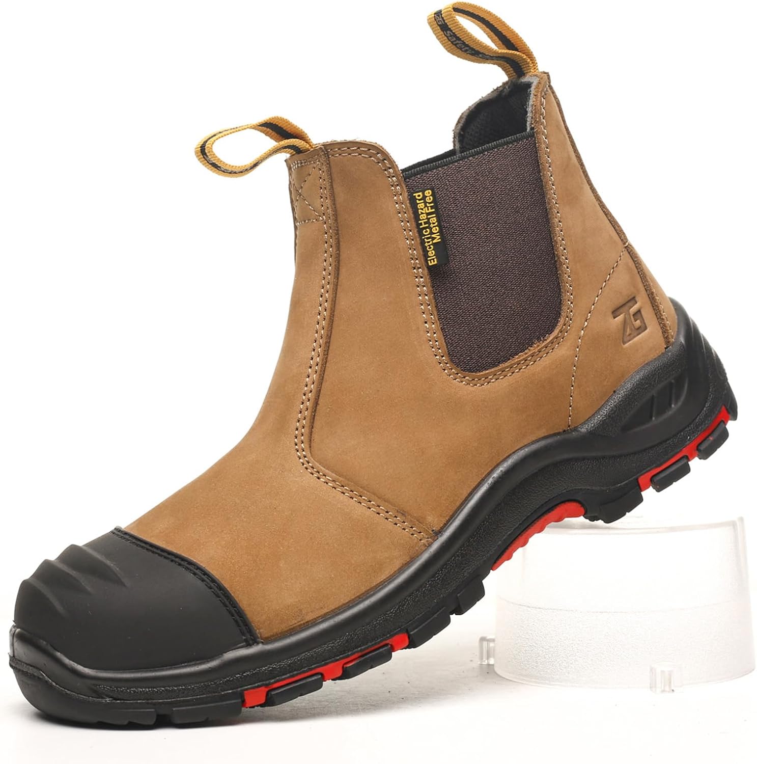 Мужские ботинки Micoklinlin с композитным носком, из натуральной кожи, челси, противоскользящие, стойкие к проколам, защитная обувь, светло-коричневый
Мужские ботинки Micoklinlin с композитным носком, из натуральной кожи, челси, противоскользящие, стойкие к проколам, защитная обувь, светло-коричневый