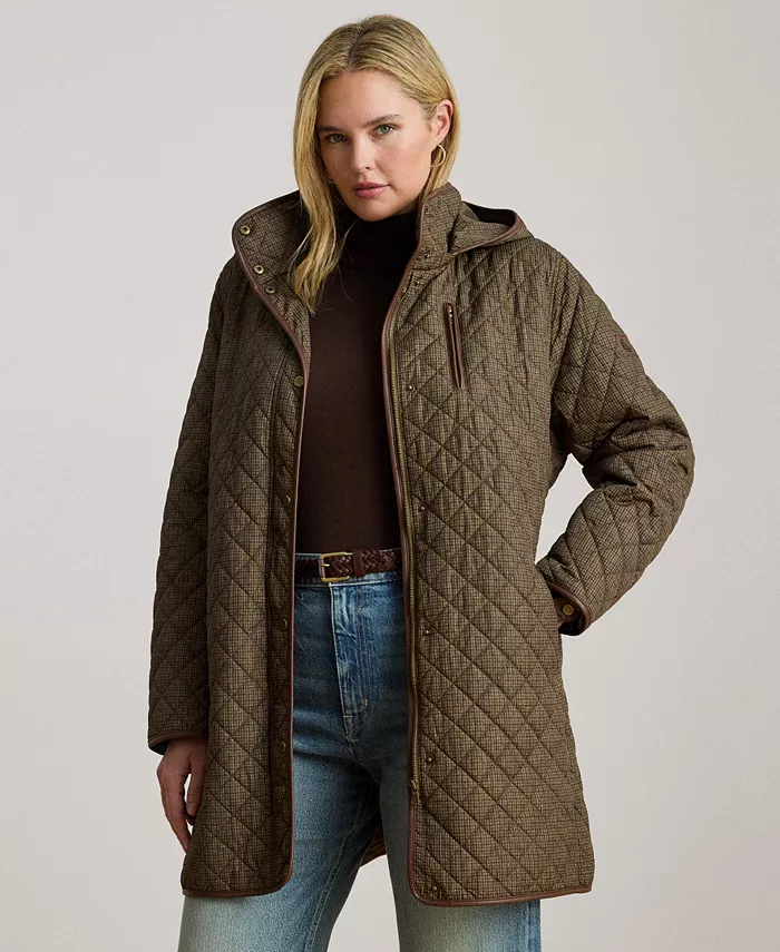Пальто больших размеров с капюшоном, стеганое, с отделкой из искусственной замши Lauren Ralph Lauren, коричневый
Пальто больших размеров с капюшоном, стеганое, с отделкой из искусственной замши Lauren Ralph Lauren, коричневый