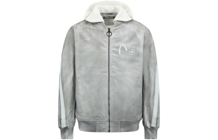 Джинсовая куртка мужская светло-серая Evisu, серый
Джинсовая куртка мужская светло-серая Evisu, серый