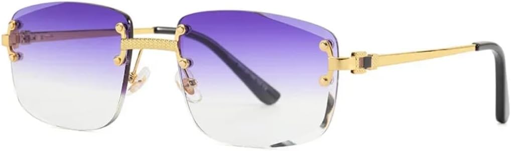 Солнцезащитные очки с защитой от УФ-излучения UV400 | Безободковая металлическая оправа, градиентный синий цвет | для женщин и мужчин, для занятий спортом на открытом воздухе и вождения DSVIGF, 09
Солнцезащитные очки с защитой от УФ-излучения UV400 | Безободковая металлическая оправа, градиентный синий цвет | для женщин и мужчин, для занятий спортом на открытом воздухе и вождения DSVIGF, 09