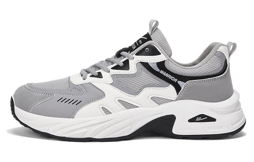 Прочные дышащие массивные низкие кроссовки Warrior мужские бело-серые
Прочные дышащие массивные низкие кроссовки Warrior мужские бело-серые