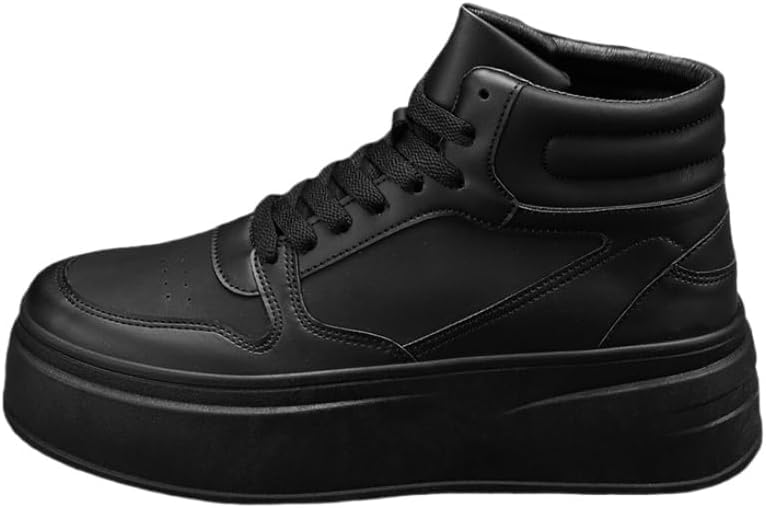 Высокие спортивные кеды FmShi с толстой подошвой и однотонным дизайном - эффект увеличения роста, прочные, противоскользящие, подходят для улицы и повседневной носки, черный
Высокие спортивные кеды FmShi с толстой подошвой и однотонным дизайном - эффект увеличения роста, прочные, противоскользящие, подходят для улицы и повседневной носки, черный