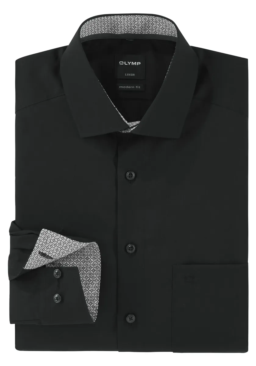 Рубашка деловая OLYMP "Luxor Modern Fit", с нормальной длиной рукава, цвет Schwarz-Kontrastfarbene Details
Рубашка деловая OLYMP "Luxor Modern Fit", с нормальной длиной рукава, цвет Schwarz-Kontrastfarbene Details