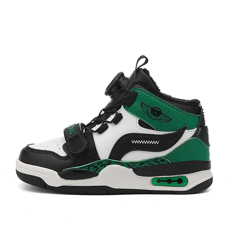 Кроссовки детские с антискользящей амортизацией, теплые, высокие BOBDOG, черный/зеленый
Кроссовки детские с антискользящей амортизацией, теплые, высокие BOBDOG, черный/зеленый