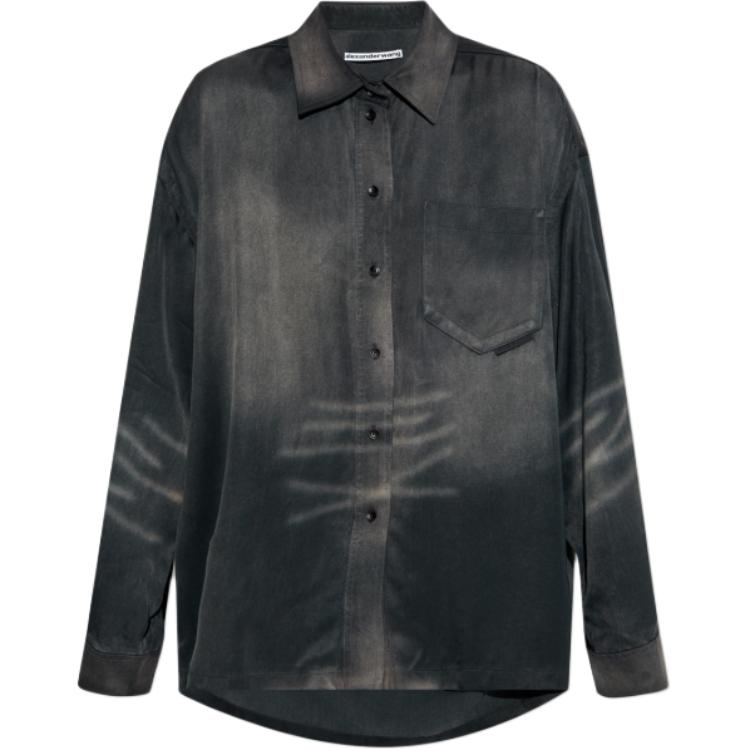 Рубашка с защипами Alexander Wang, Pleated Charcoal
Рубашка с защипами Alexander Wang, Pleated Charcoal
