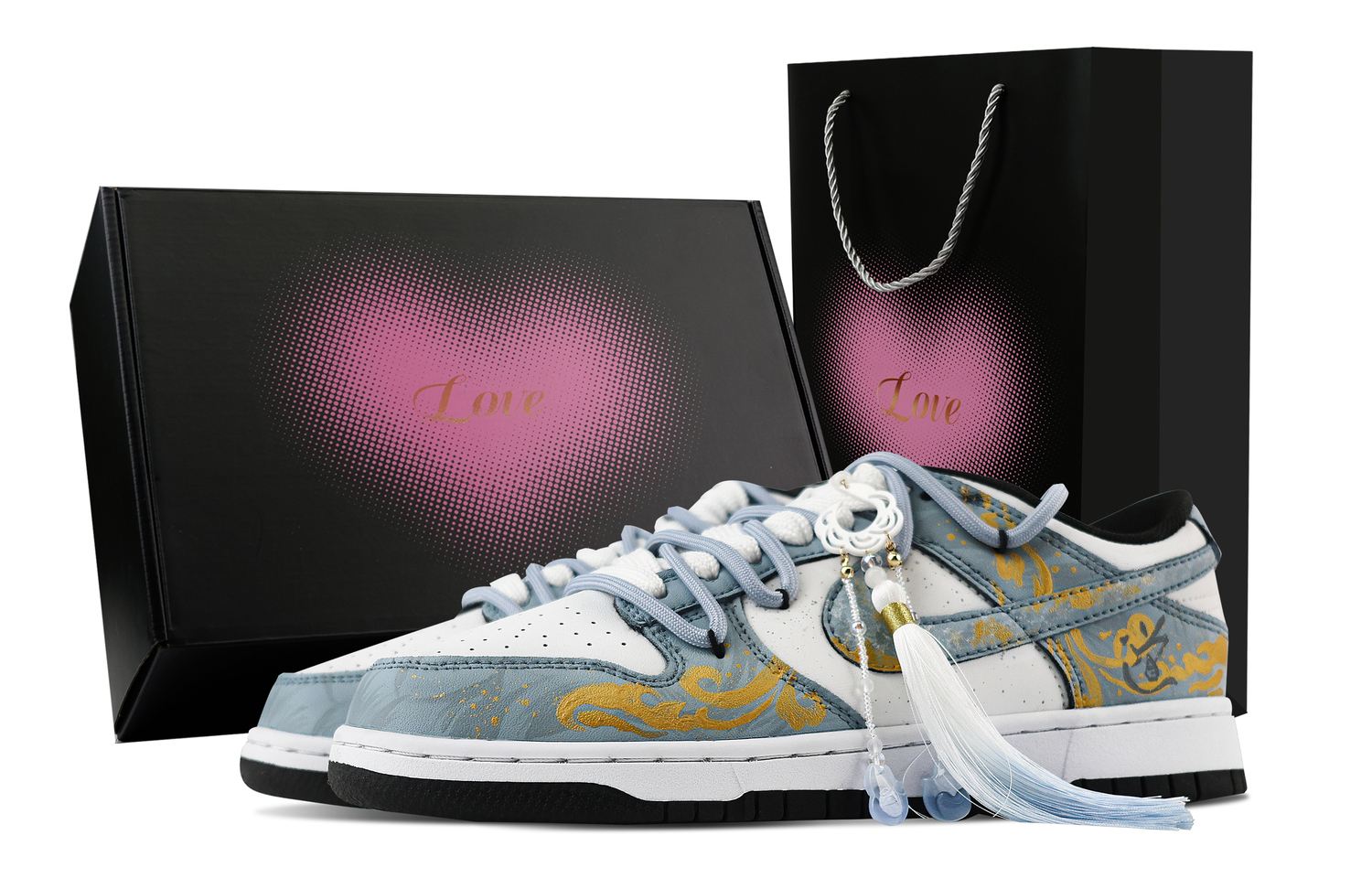 Nike Данк "Счастливый путь облаков", противоскользящие устойчивые к истиранию низкие скейтерские кроссовки унисекс в подарочной коробке - голубые, цвет Cyan
Nike Данк "Счастливый путь облаков", противоскользящие устойчивые к истиранию низкие скейтерские кроссовки унисекс в подарочной коробке - голубые, цвет Cyan