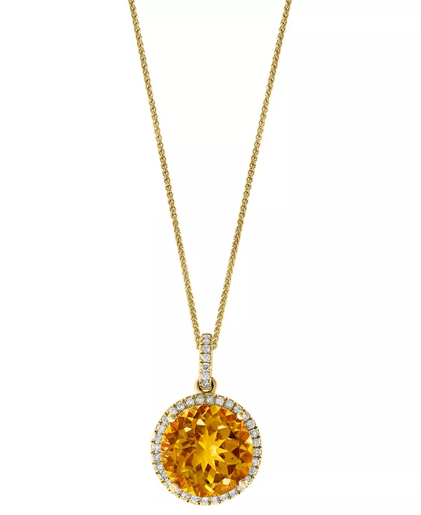 Ожерелье с подвеской-ореолом из 14-каратного золота с цитрином (5-1/5 карата) и бриллиантом (1/4 карата), длина 16 дюймов + удлинитель 2 дюйма Macy'S, gold
Ожерелье с подвеской-ореолом из 14-каратного золота с цитрином (5-1/5 карата) и бриллиантом (1/4 карата), длина 16 дюймов + удлинитель 2 дюйма Macy'S, gold