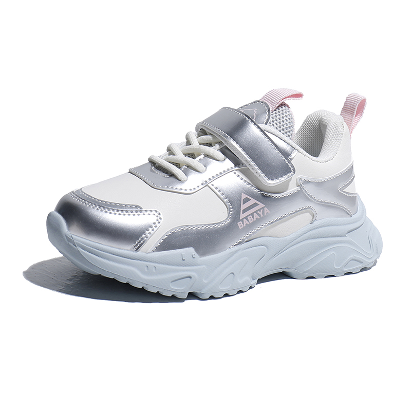 Детские повседневные кроссовки Kids' на низком ходу из искусственной кожи с противоскользящей подошвой, антиударной амортизацией Babaya, белый серебро
Детские повседневные кроссовки Kids' на низком ходу из искусственной кожи с противоскользящей подошвой, антиударной амортизацией Babaya, белый серебро