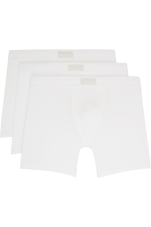 Тройная упаковка белых хлопковых боксеров Skims длиной 5 дюймов Skims, цвет chalk
Тройная упаковка белых хлопковых боксеров Skims длиной 5 дюймов Skims, цвет chalk