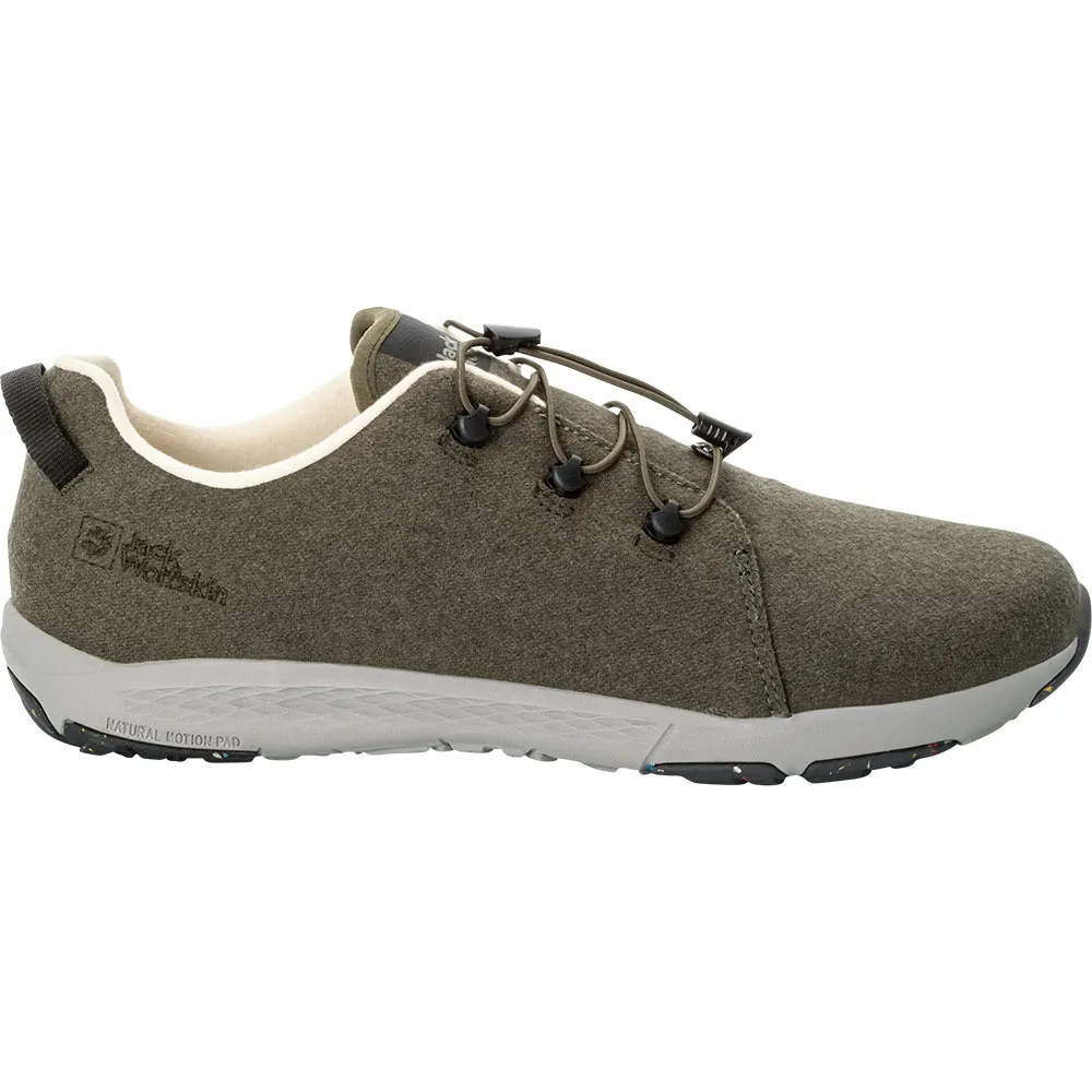 Походная обувь Jack Wolfskin Spirit Wool Low, серый/зеленый 
Походная обувь Jack Wolfskin Spirit Wool Low, серый/зеленый