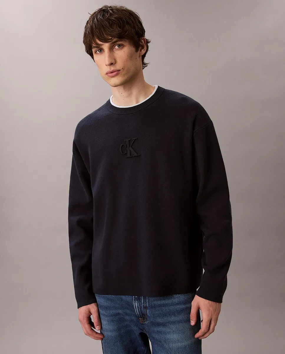 Мужской джерси с тисненным логотипом Calvin Klein Jeans, темно-синий
Мужской джерси с тисненным логотипом Calvin Klein Jeans, темно-синий