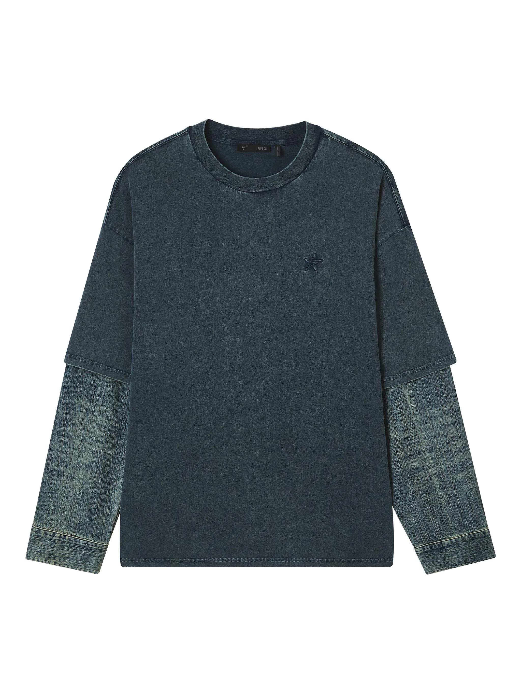 Футболка с джинсовыми рукавами Five Cm, синий
Футболка с джинсовыми рукавами Five Cm, синий