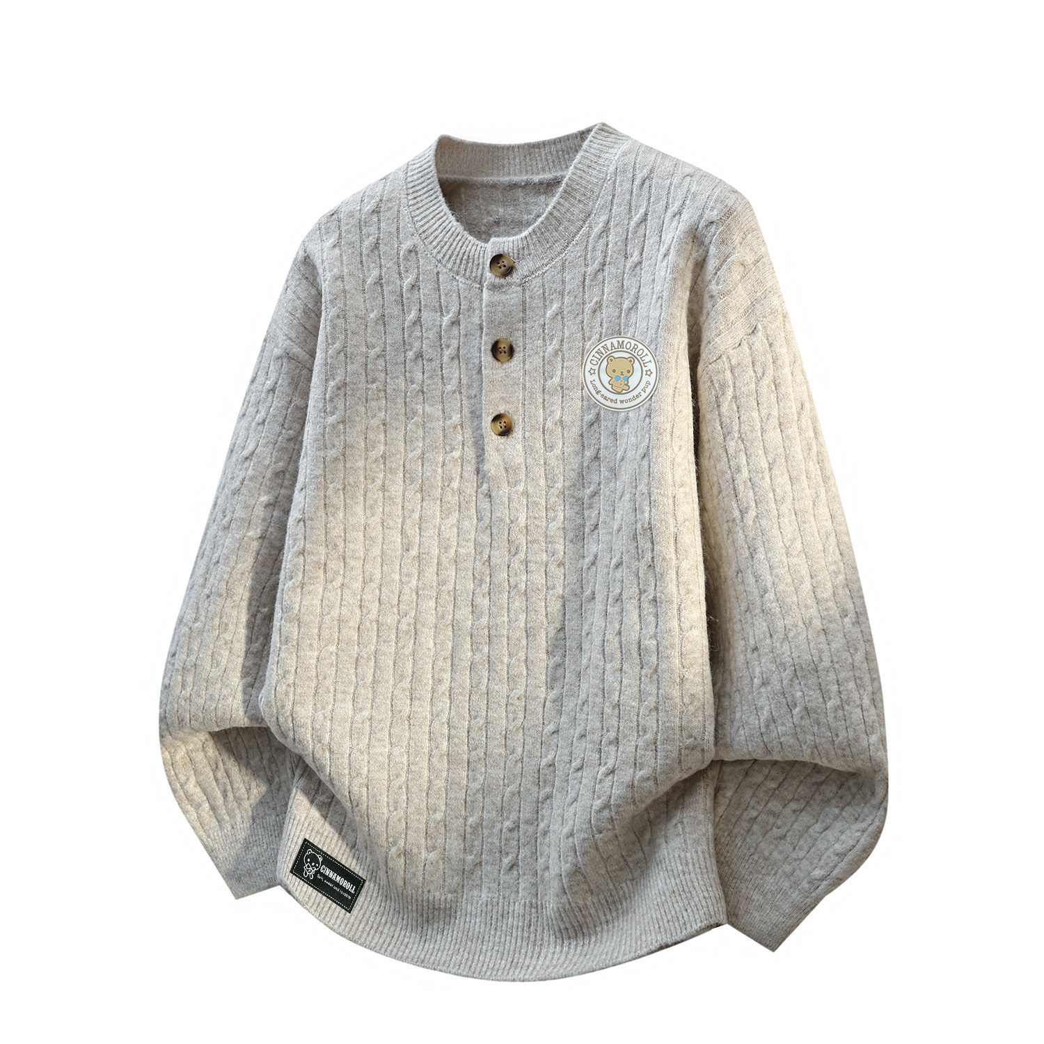 Sanrio Вязаная одежда с изображением собаки Югуи из мультфильма «Синнаморолл» (унисекс)
Sanrio Вязаная одежда с изображением собаки Югуи из мультфильма «Синнаморолл» (унисекс)