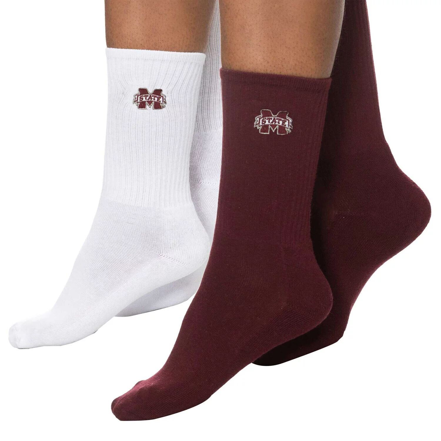 Женские носки ZooZatz Maroon/White Mississippi State Bulldogs, 2 пары четвертьдлинных носков
Женские носки ZooZatz Maroon/White Mississippi State Bulldogs, 2 пары четвертьдлинных носков