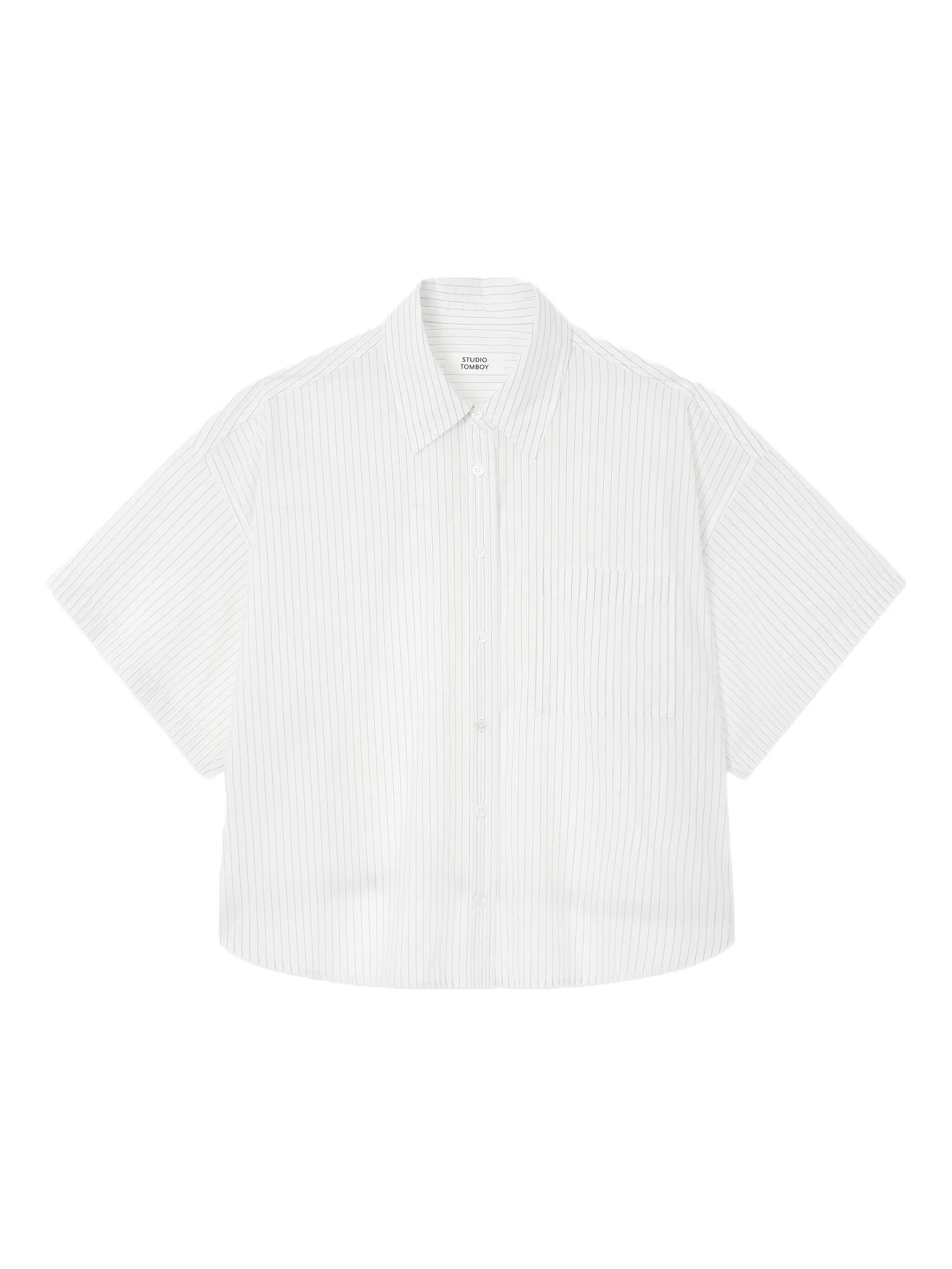 Рубашка в полоску Studio Tomboy, белый
Рубашка в полоску Studio Tomboy, белый